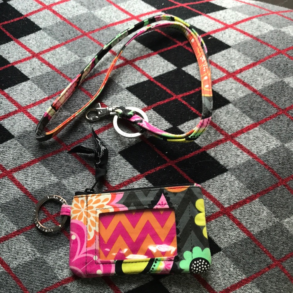 vera bradley lanyard and id tag